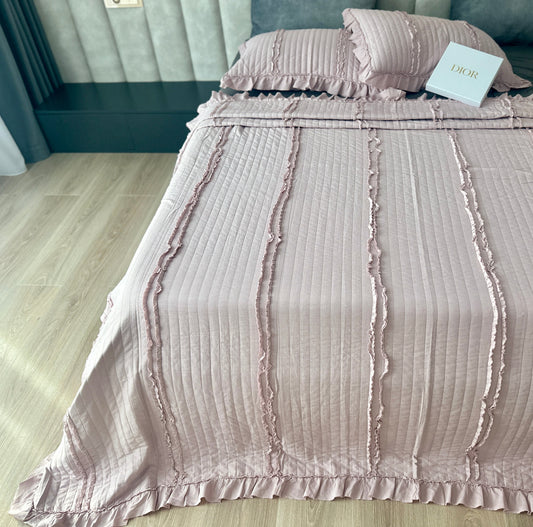 Cuvertură de pat din bumbac satinat fin, 3 piese, Cod: CSP1