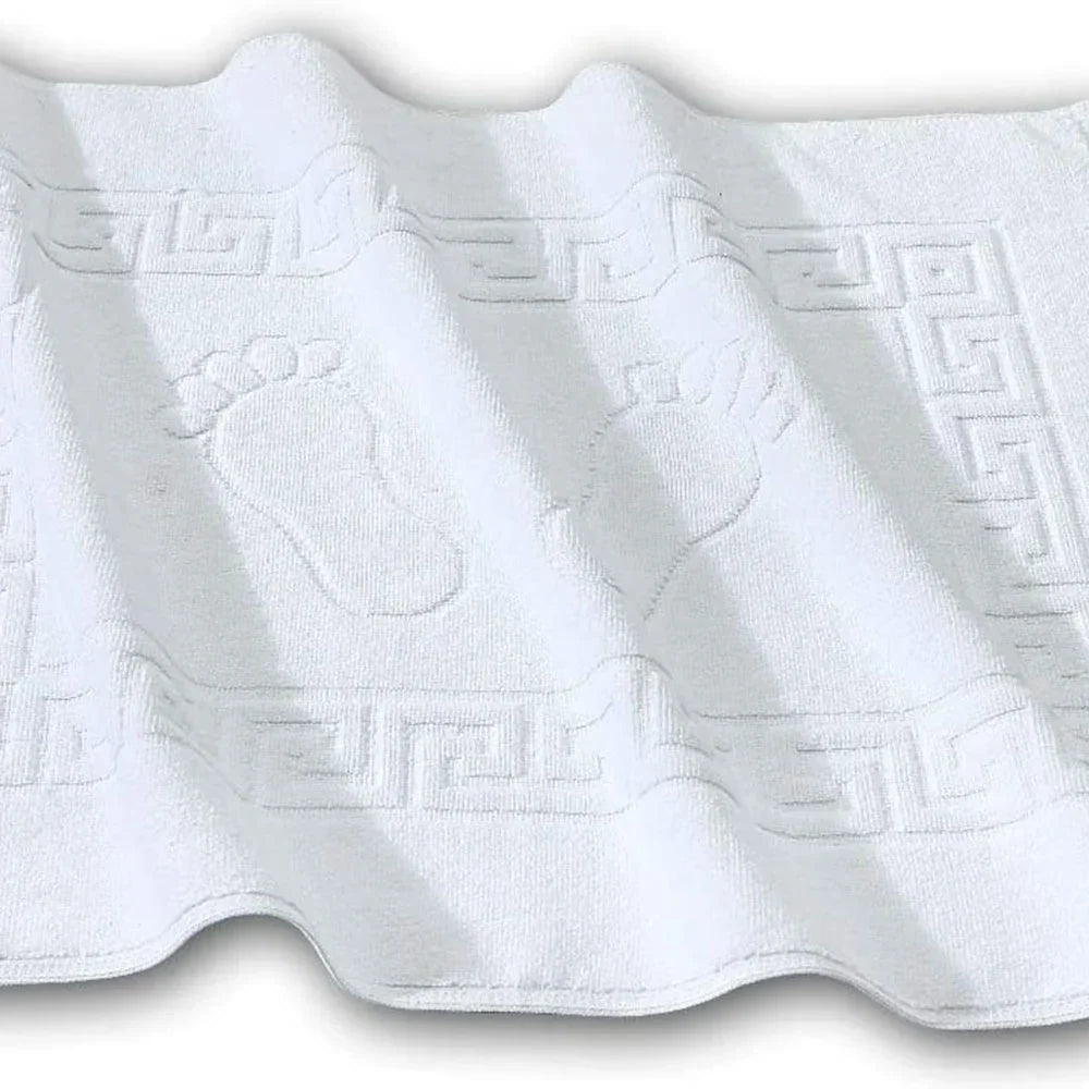 Covoraș de baie premium, 100% bumbac egiptean alb, 50 x 70 cm