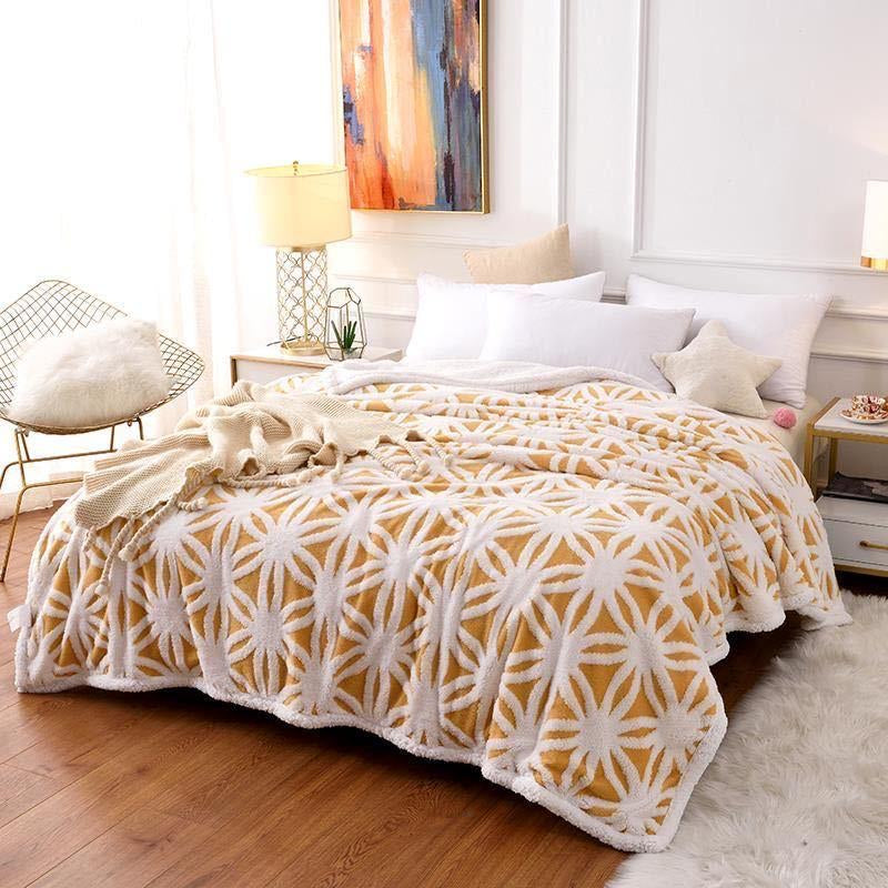 Patura Cocolino cu Blanita, Model floare, Pat 2 Persoane, 200x230 cm, cod: EXP73