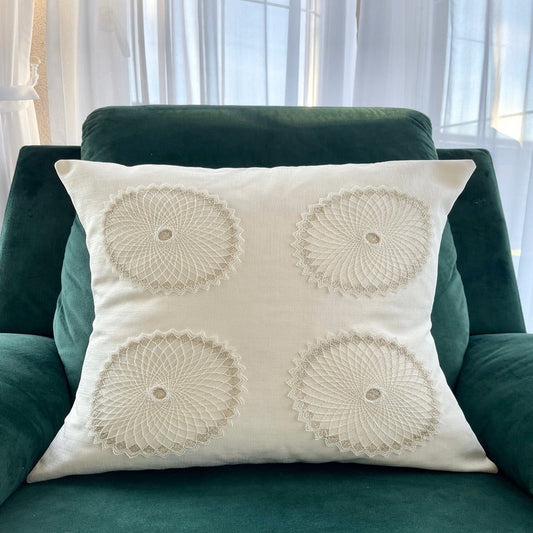 Set 2x Față de pernă din IN cu broderie cod: FP33