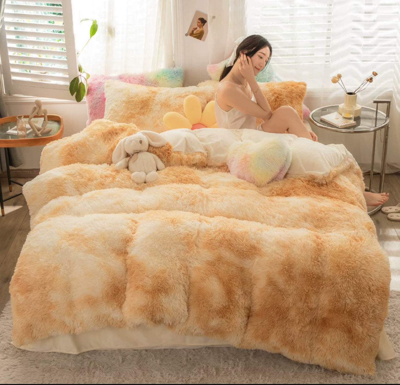 Lenjerie pat super pufoasă COCOLINO Fluffy 4 piese Cod: CES39