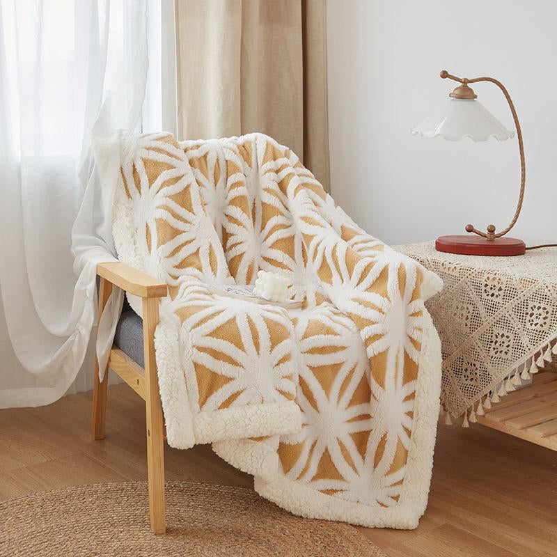 Patura Cocolino cu Blanita, Model floare, Pat 2 Persoane, 200x230 cm, cod: EXP73