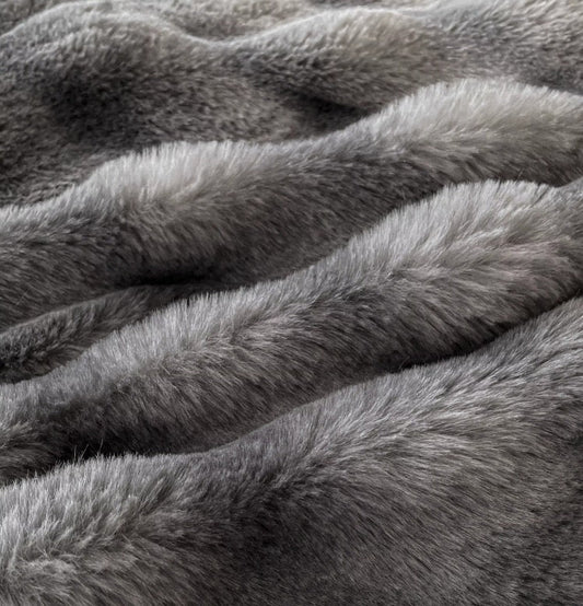 Set de Lux din blană de iepure artificială, 4 piese, Cod: BY3