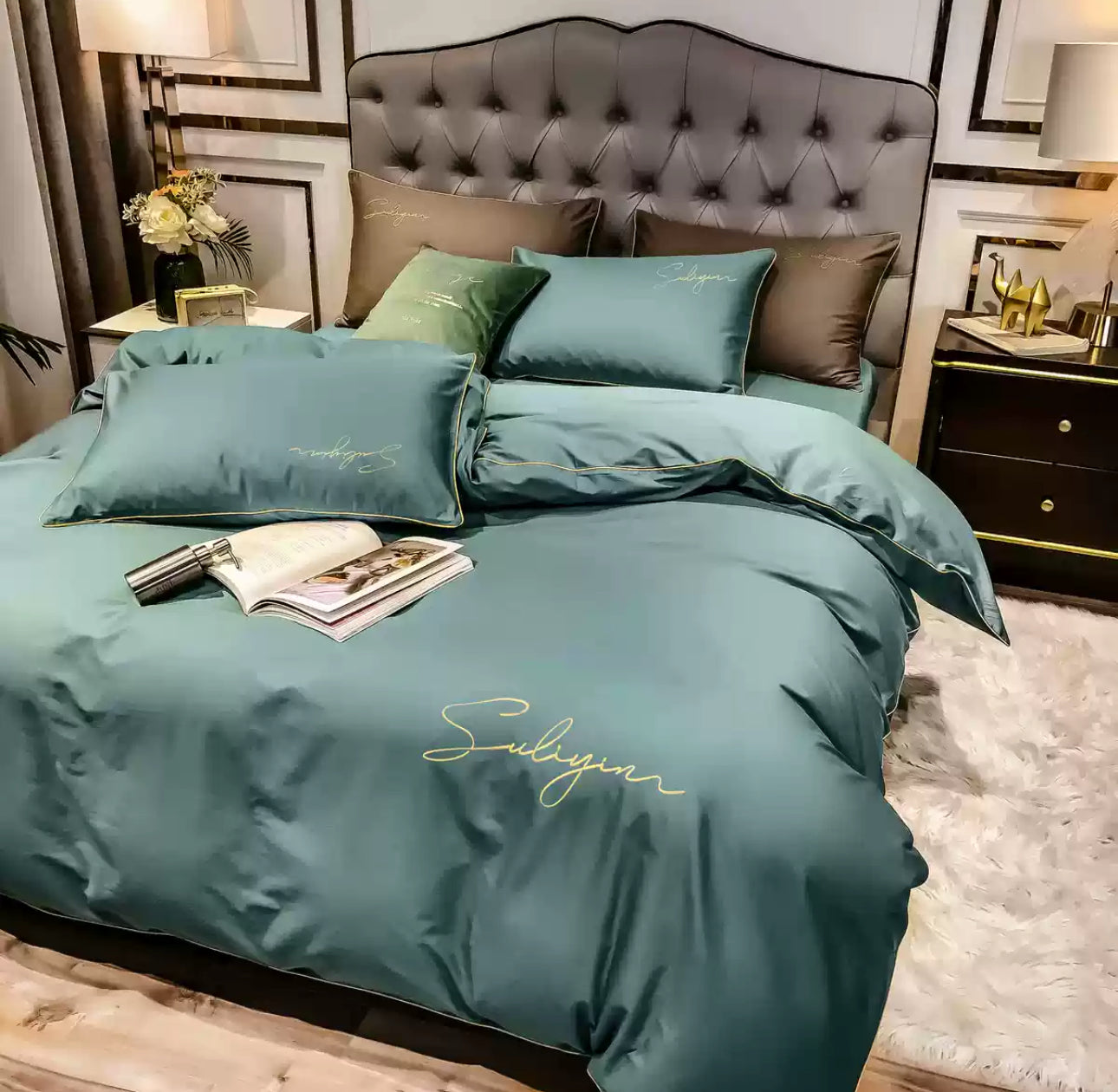 Lenjerie de Lux cu broderie 6 piese Cod: JB20