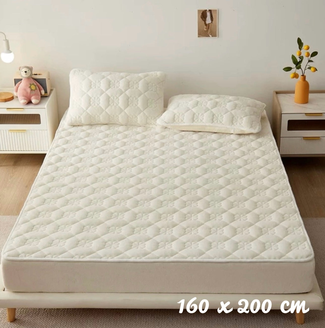 Husă / Topper saltea cu elastic 160x200 cm Cod: TPP200