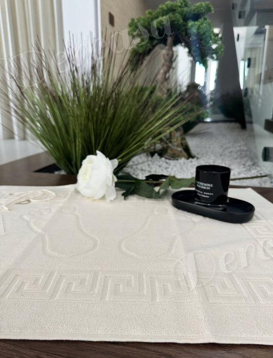 Covoraș de baie premium, 100% bumbac egiptean crem deschis, 50 x 70 cm