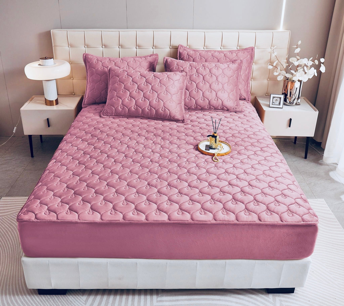 Husă / Topper saltea cu elastic 140x200 cm Cod: TPP45