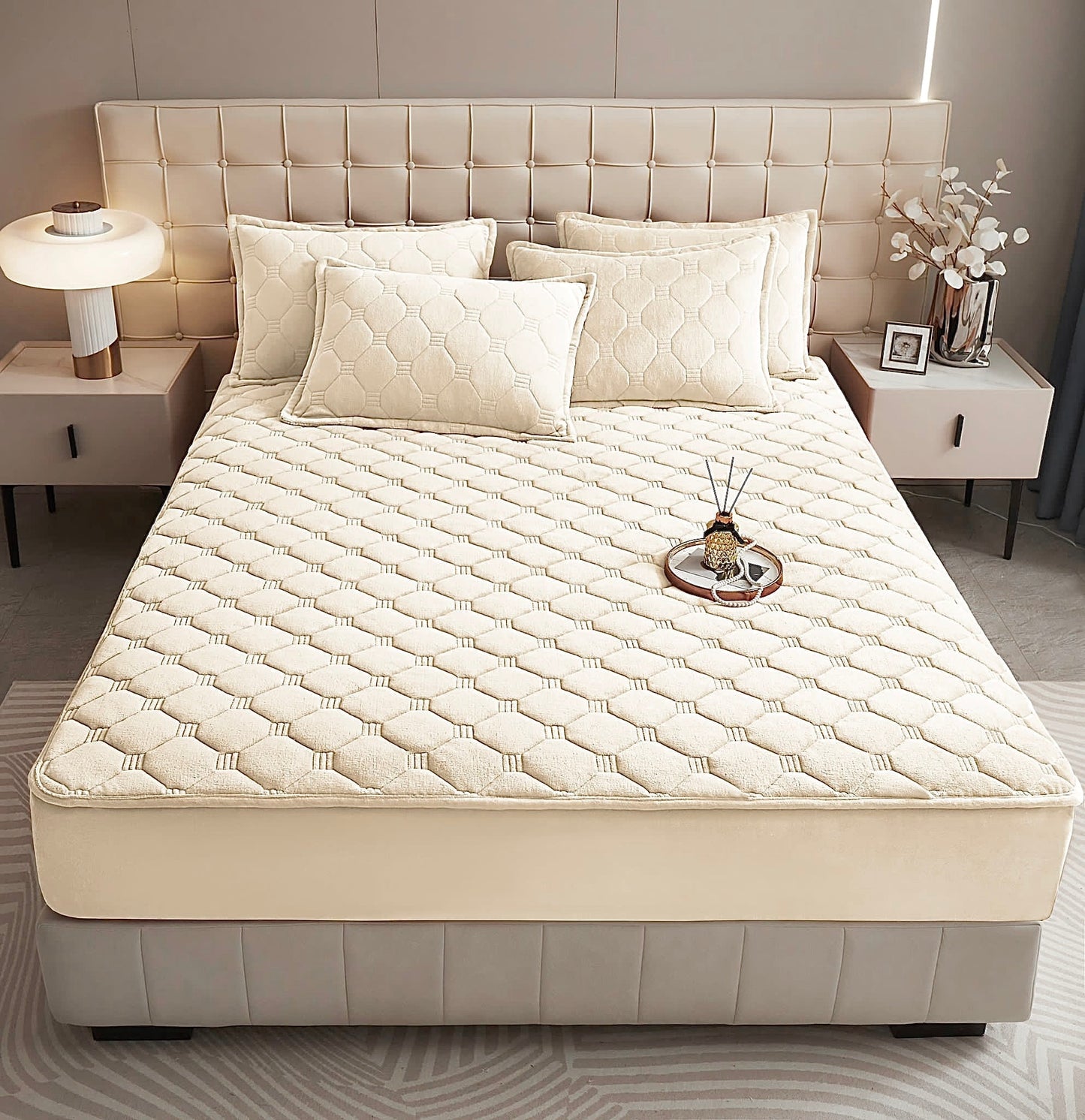 Husă / Topper saltea cu elastic 140x200 cm Cod: TPC1