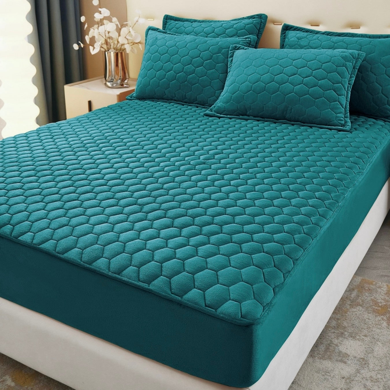 Husă / Topper saltea cu elastic 160x200 cm Cod: TPP91