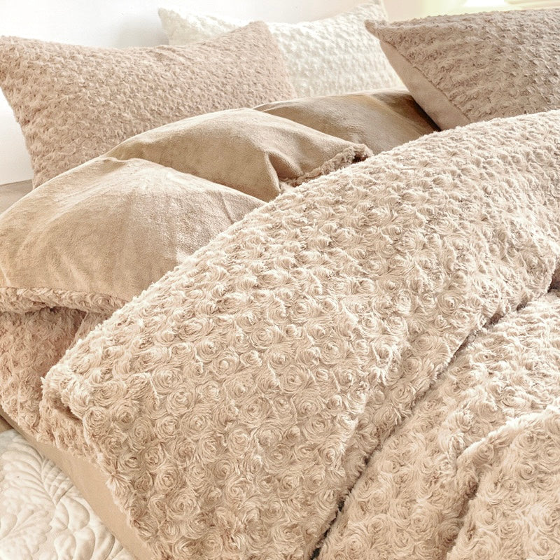 Lenjerie pat super pufoasa COCOLINO Fluffy 4 piese Cod: CES9