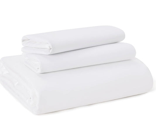 Lenjerie tip Hotelieră din Bumbac, 150x220 cm, alb, Cod: BRP2