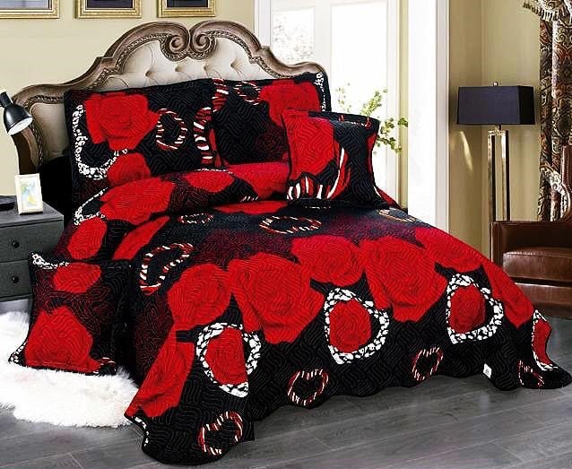Cuvertura de pat cu 5 piese din Bumbac 100% Cod-5PC8