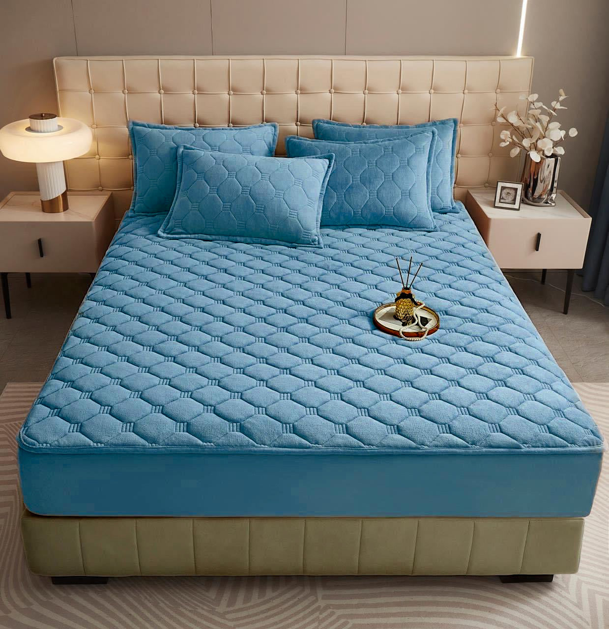 Husă / Topper saltea cu elastic 140x200 cm Cod: TPC13