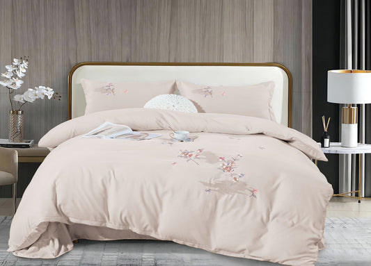 Lenjerie de Lux din Bumbac fin cu broderie 4 piese Cod: KH27