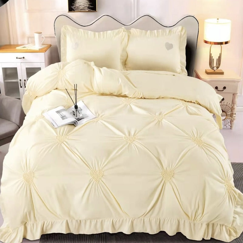 Lenjerie LUXURY din Bumbac cu Pliuri Cod: PVE6