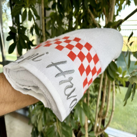 Prosop de plajă alb 70x140 cm