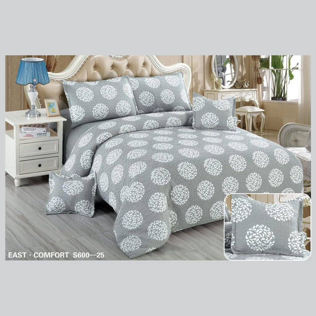 Set lenjerie și cuvertură 6 piese din bumbac satinat superior Cod: CL24