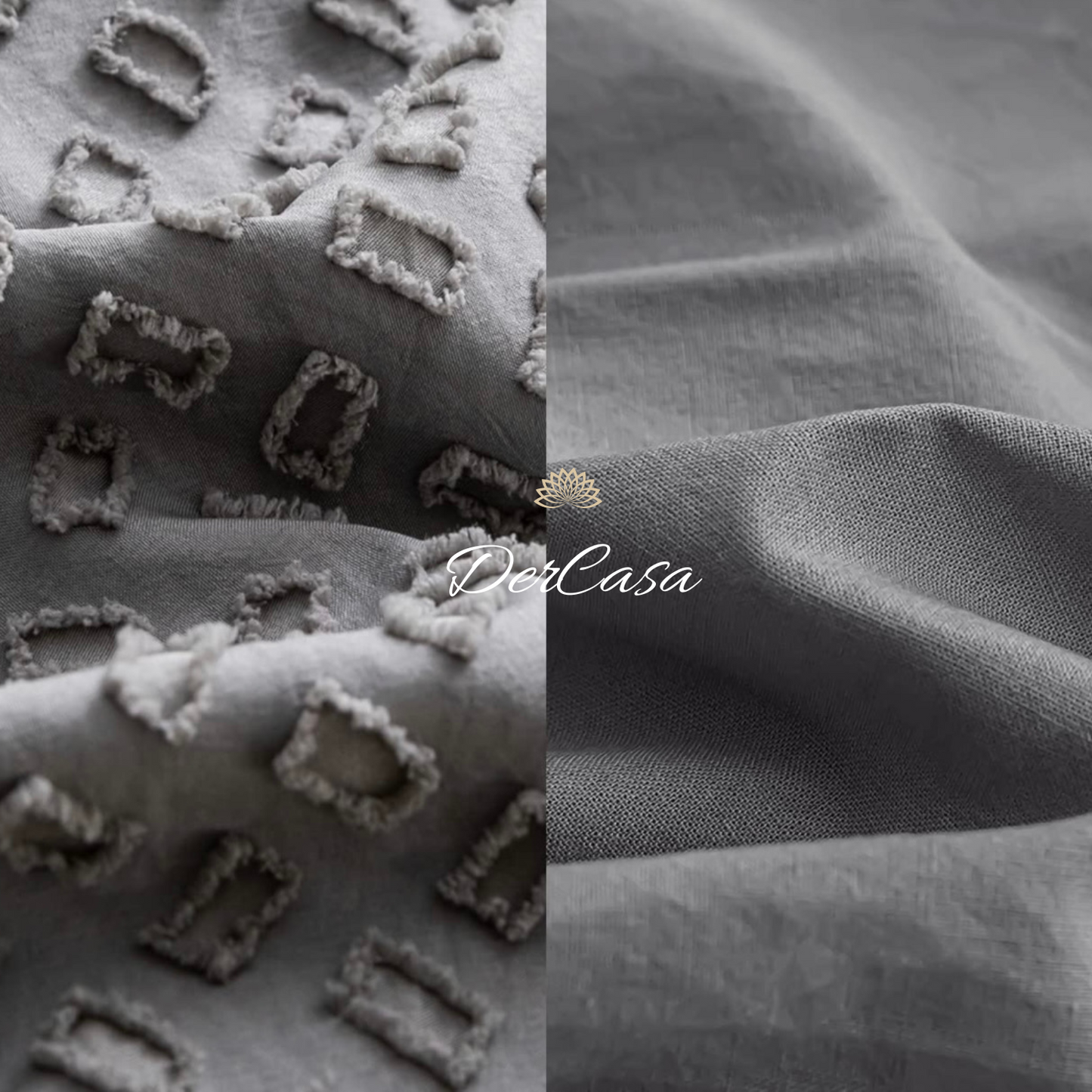 Lenjerie de pat eleganta 4 anotimpuri din broderie cu smocuri Cod: 4F25