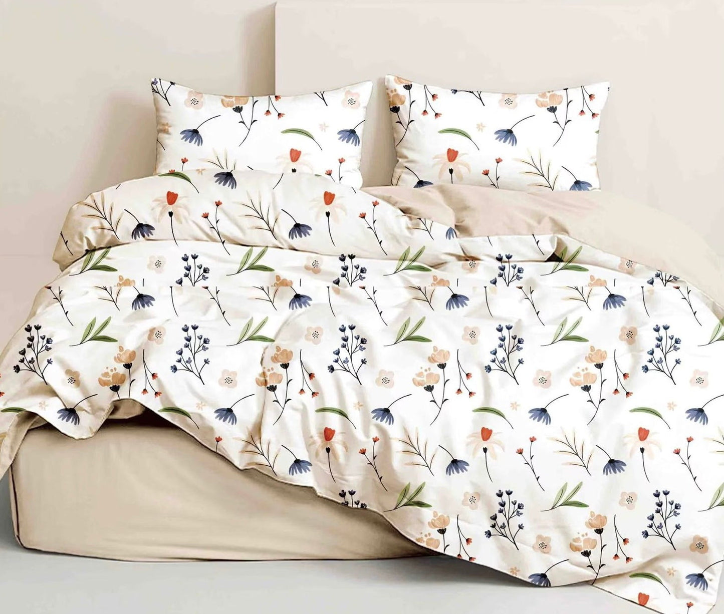 Lenjerie de pat Bumbac satinat SUPERIOR cu două fețe Cod: SK138
