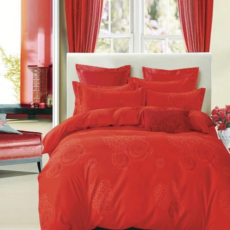 Set Lenjerie de Pat Bumbac Finet cu 2 Fete, 6 Piese, Pat 2 Persoane – Cod: FE26