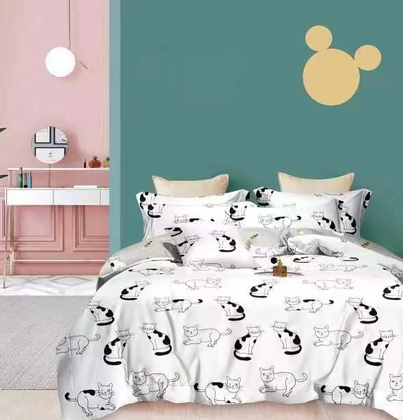 Lenjerie de pat Bumbac satinat SUPERIOR cu două fețe Cod: SK141