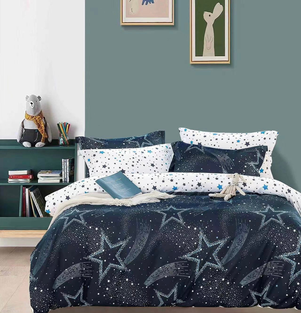 Lenjerie de pat Bumbac satinat SUPERIOR cu două fețe Cod: SK145