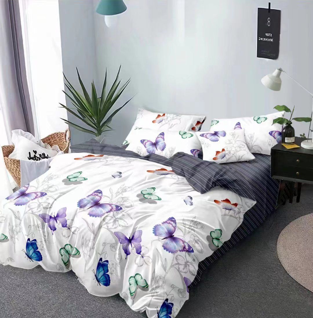 Lenjerie de pat Bumbac satinat SUPERIOR cu două fețe Cod: SK157