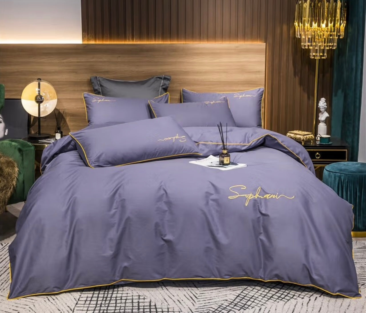 Lenjerie de Lux cu broderie 6 piese Cod: JB16