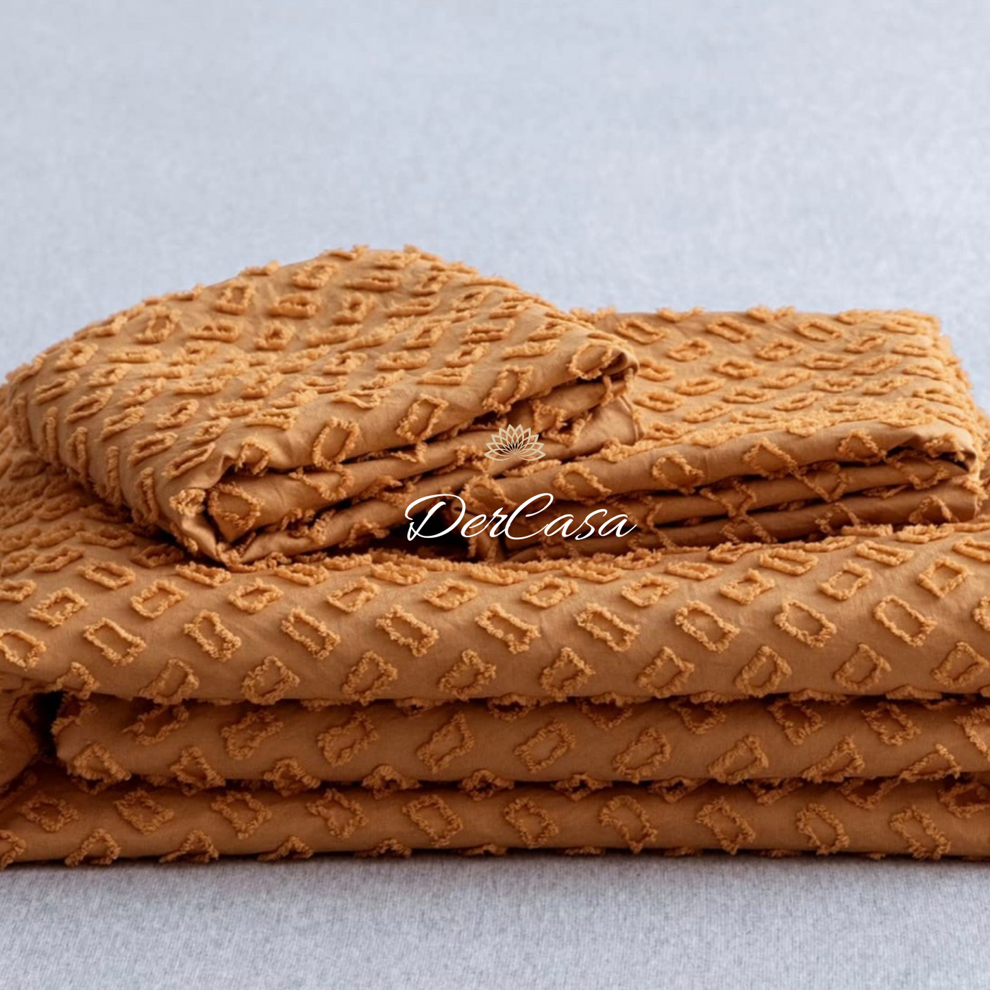 Lenjerie de pat eleganta 4 anotimpuri din broderie cu smocuri Cod: 4F23