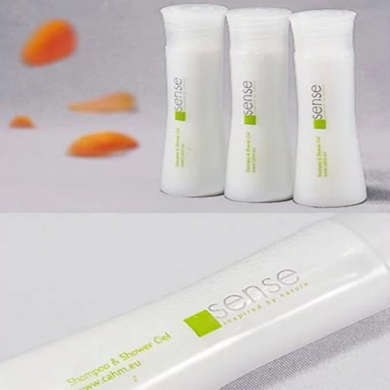 50 Set Gel mixt SENSE 2 in 1 sampon si gel de dus, flacon, 25 ml