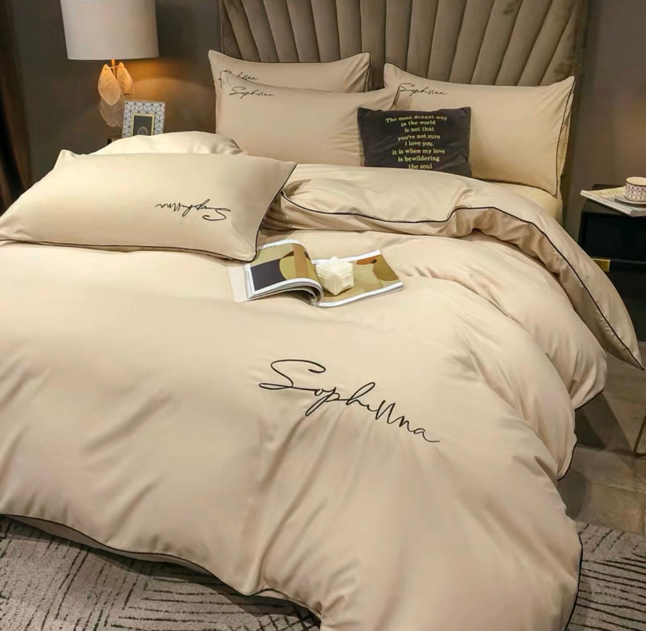 Lenjerie de Lux din Bumbac fin cu broderie 6 piese Cod: JB18