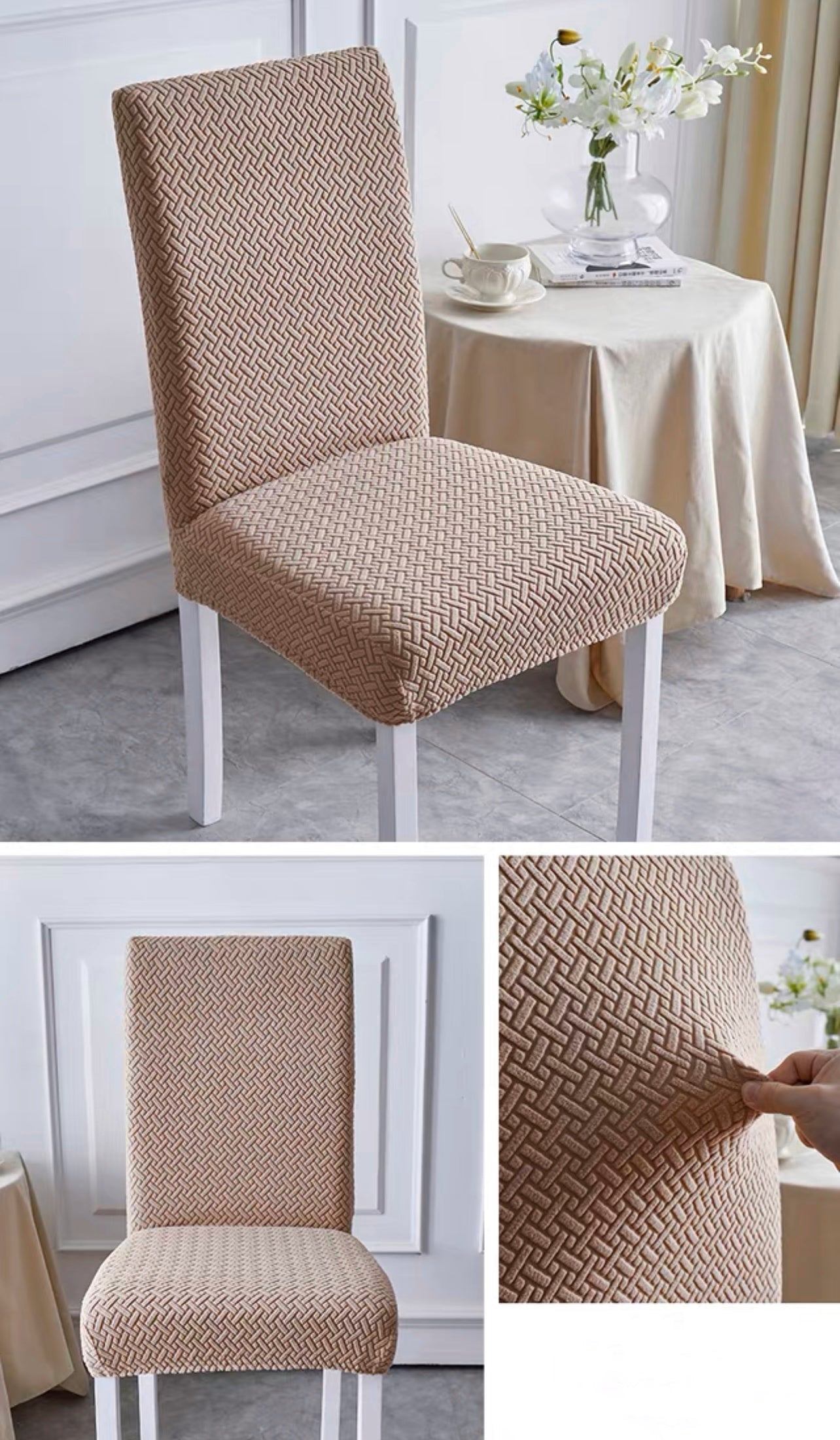Set 6 huse pentru scaune jacquard - Model TETRIS Cod: HST1