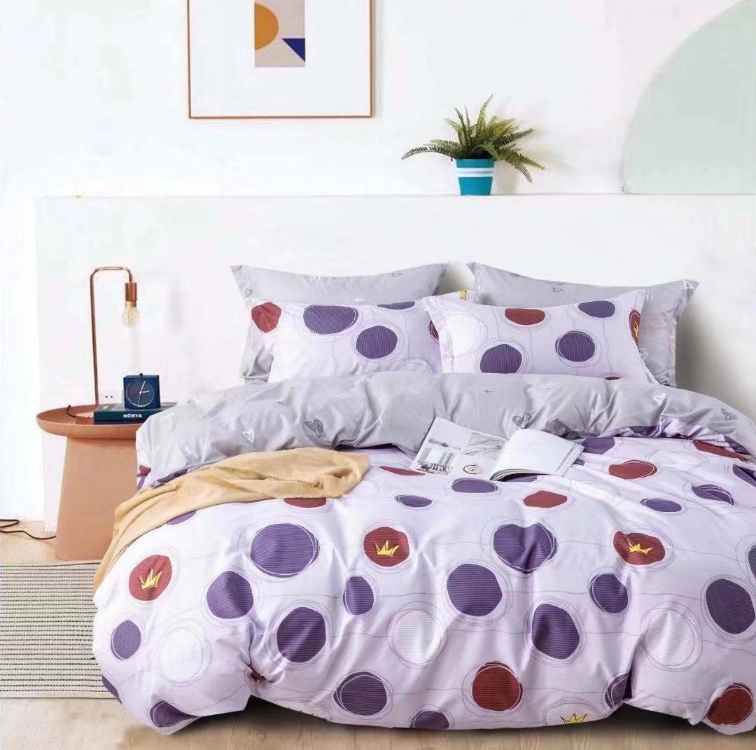 Lenjerie de pat Bumbac satinat SUPERIOR cu două fețe Cod: SK151