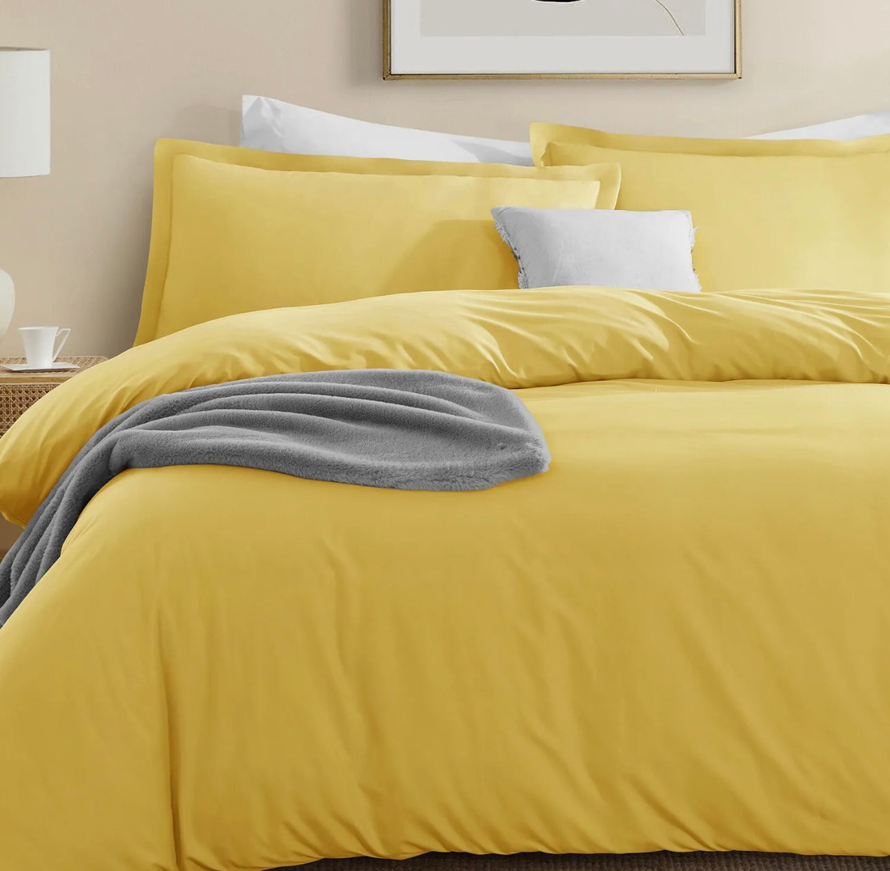 Lenjerie de pat percale Bumbac 100% Galben Cod: BBP4